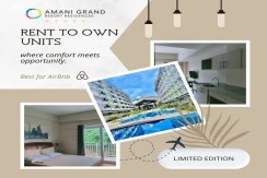 Amani Grand Resort Residences ( To Own Terms) For Sale!